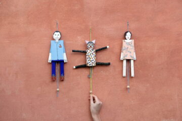 Marionette in legno di recupero